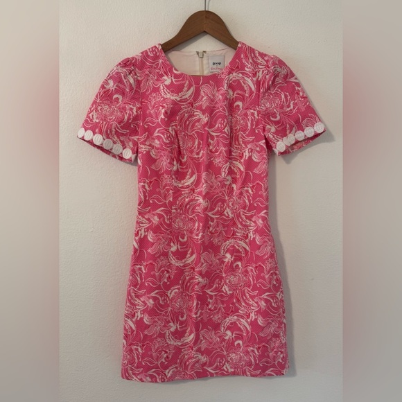 Lilly Pulitzer GOOP Gwyneth Shift Dress Hotty Pink Kiss Kiss ASO SIRENS NWT 00
